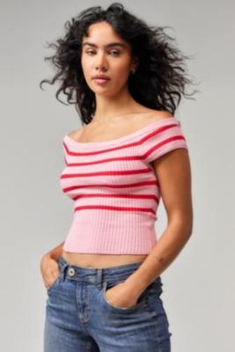 UO Striped Off-The-Shoulder Top - XL at - Urban Outfitters - Modalova