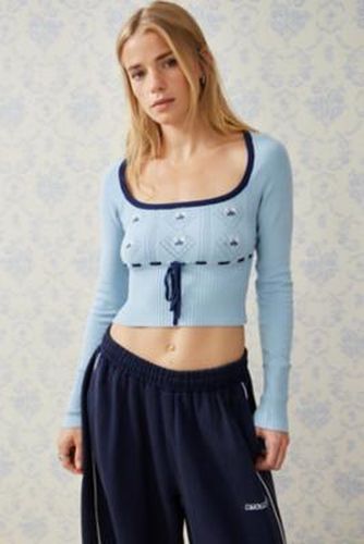 Kimchi Edison Pointelle Top - XS at Urban Outfitters - Kimchi Blue - Modalova