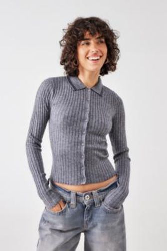 Denver Ribbed Knit Polo Top - XS at Urban Outfitters - BDG - Modalova