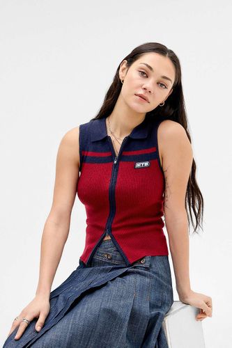 Iets frans. Sleeveless Zip-Through Cardigan - XS at Urban Outfitters - iets frans... - Modalova