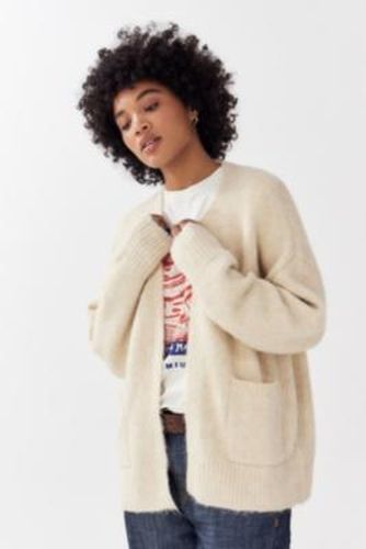 UO Lofty Knit Cardigan - Cream XS at - Urban Outfitters - Modalova