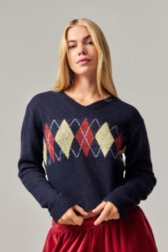 Iets frans. Argyle Knit Jumper - XS at Urban Outfitters - iets frans... - Modalova