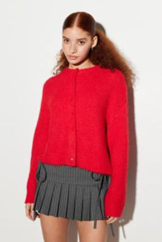 UO Dakota Knit Cardigan - Red XS at - Urban Outfitters - Modalova