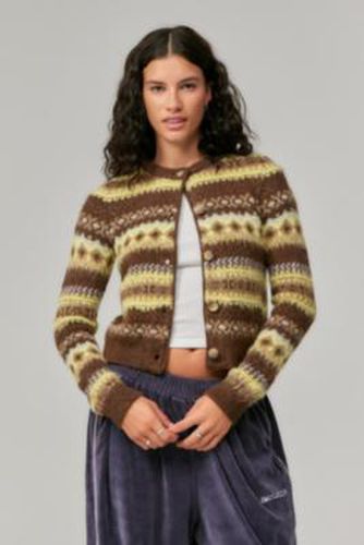 UO Fairisle Knit Cardigan - XS at - Urban Outfitters - Modalova