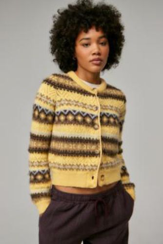 UO Fairisle Knit Cardigan - XS at - Urban Outfitters - Modalova