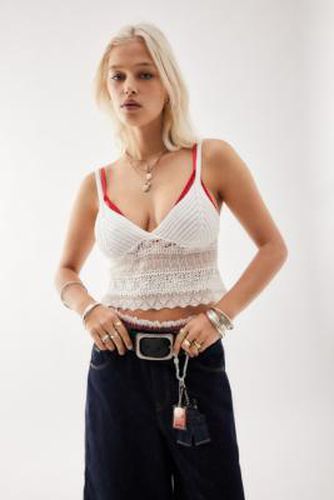 UO Gigi Open Stitch Knitted Cami Top - XL at - Urban Outfitters - Modalova