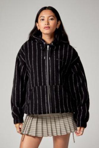 Iets frans. Hooded Striped Skate Jacket - S at Urban Outfitters - iets frans... - Modalova