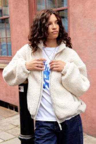 Olive Fleece Jacket - Cream XS at Urban Outfitters - BDG - Modalova