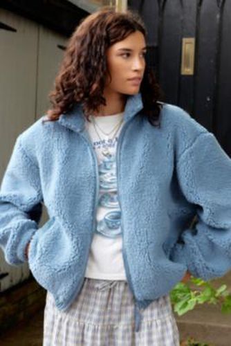 Olive Fleece Jacket - Blue XS at Urban Outfitters - BDG - Modalova