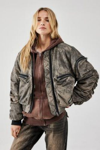 Milo Ruched Utility Bomber Jacket - XS at Urban Outfitters - BDG - Modalova