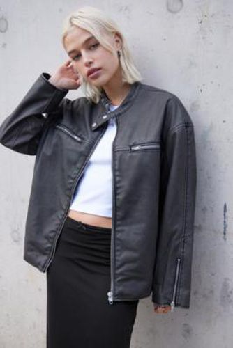 Bobby Oversized Faux Leather Biker Jacket - S at Urban Outfitters - BDG - Modalova