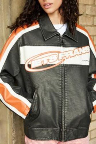 Iets frans. Paige Motocross Jacket - Brown 2XS at Urban Outfitters - iets frans... - Modalova