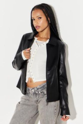 Faux Leather Fitted Jacket - XS at Urban Outfitters - Silence + Noise - Modalova