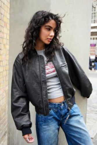 Faux Leather Bomber Jacket - Black XS at Urban Outfitters - BDG - Modalova