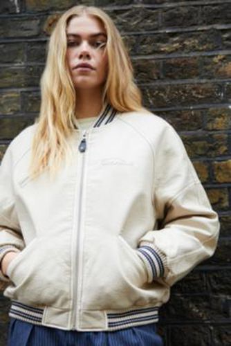 Iets frans. Embossed Varsity Jacket - Cream 2XS at Urban Outfitters - iets frans... - Modalova