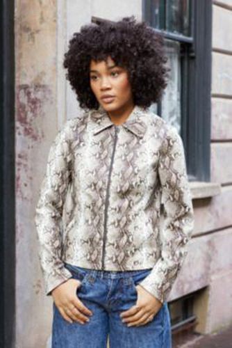 Fitted Snake Print Jacket - 2XS at Urban Outfitters - Silence + Noise - Modalova