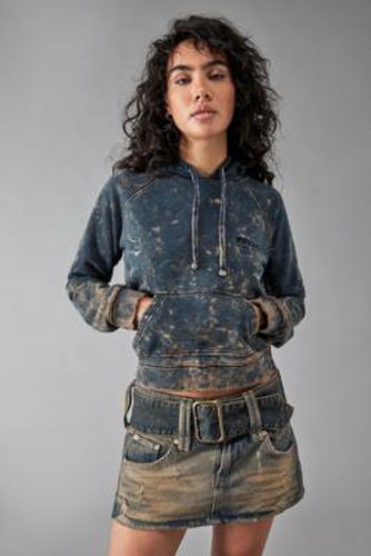 Shrunken Acid Wash Hoodie - Indigo XS at Urban Outfitters - BDG - Modalova