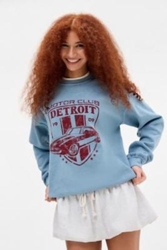 UO Detroit Motorclub Sweatshirt - Blue XS at - Urban Outfitters - Modalova