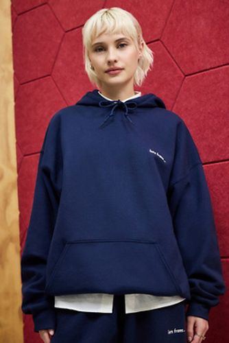 Iets frans. Navy Unwashed Hoodie - Navy XS at Urban Outfitters - iets frans... - Modalova