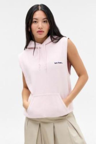 Iets frans. Pink Cutoff Hoodie - Pink XS at Urban Outfitters - iets frans... - Modalova