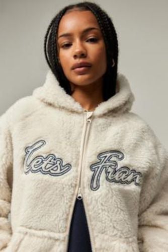 Iets frans. Applique Hooded Fleece - Off-White XS at Urban Outfitters - iets frans... - Modalova