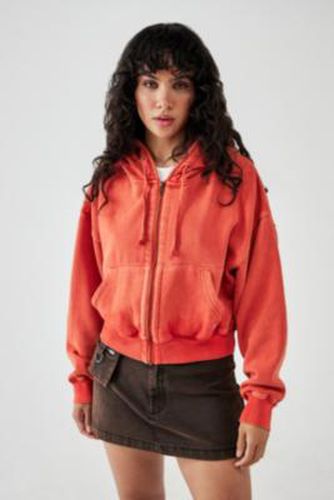 Zip-Through Easy Hoodie - Red XS at Urban Outfitters - BDG - Modalova