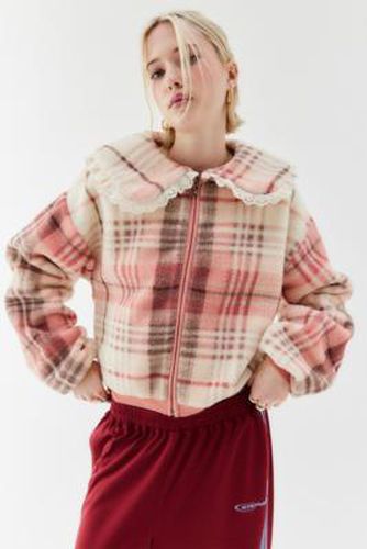 Checked Fleece - Pink XS at Urban Outfitters - Kimchi Blue - Modalova