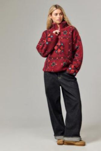 Soay Rug Half-Zip Fleece - Red M at Urban Outfitters - BDG - Modalova