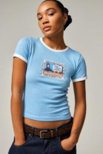 UO ID Ringer T-Shirt - Blue XS at - Urban Outfitters - Modalova