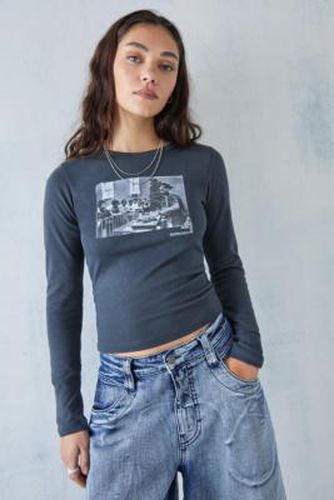 UO Museum Of Youth Culture DJ Long-Sleeved Baby T-Shirt - Black XS at - Urban Outfitters - Modalova