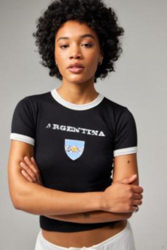 UO Argentina Football Baby T-Shirt - Black XS at - Urban Outfitters - Modalova