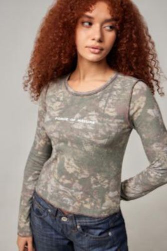 UO Force Of Nature Camo T-Shirt - Khaki XS at - Urban Outfitters - Modalova