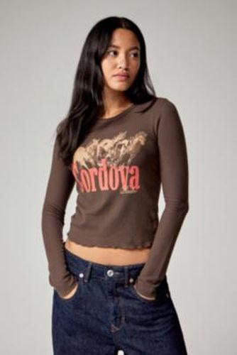 UO Cordova Waffle Knit Top - Brown XS at - Urban Outfitters - Modalova