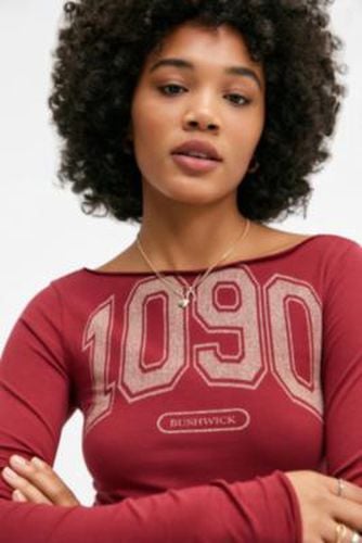 UO 1090 Slash Neck Long Sleeve Top - XS at - Urban Outfitters - Modalova