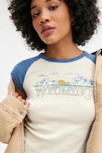 UO Wyoming Cap Sleeve T-Shirt - White XS at - Urban Outfitters - Modalova