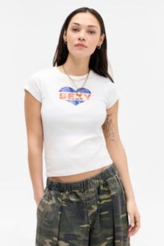 UO Sexy Heart Slogan Baby T-Shirt - XS at - Urban Outfitters - Modalova