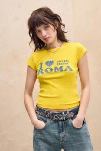 UO I Love Roma Baby T-Shirt - XS at - Urban Outfitters - Modalova