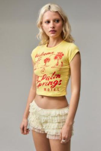 UO Palm Springs Baby T-Shirt - Yellow XL at - Urban Outfitters - Modalova