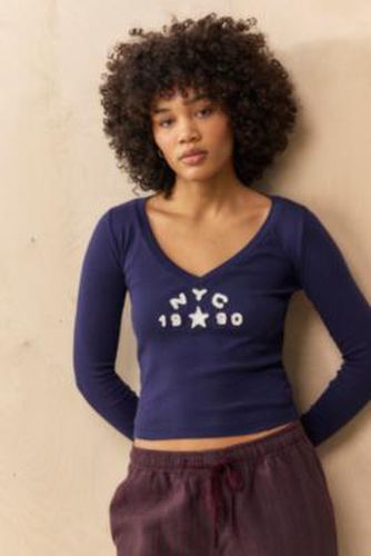 NYC 1990 Long-Sleeved T-Shirt - XS at Urban Outfitters - BDG - Modalova