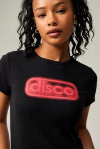 UO Disco Baby T-Shirt - Black XS at - Urban Outfitters - Modalova