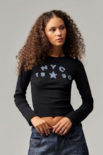 NYC 1990 Long-Sleeved T-Shirt - XS at Urban Outfitters - BDG - Modalova