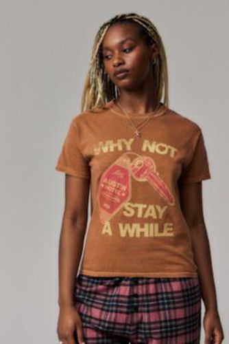 UO Stay a While T-Shirt - Dark Brown M/L at - Urban Outfitters - Modalova