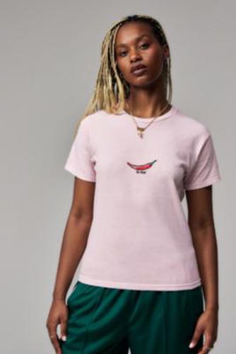 UO So Hot Chilli T-Shirt - Pink M/L at - Urban Outfitters - Modalova