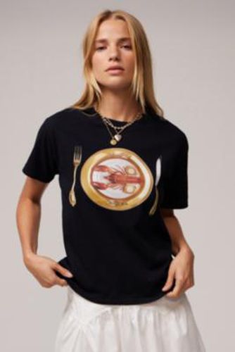 UO Lobster Dinner T-Shirt - Off/black M/L at - Urban Outfitters - Modalova