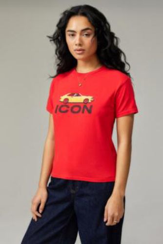 UO Icon Car T-Shirt - Red M/L at - Urban Outfitters - Modalova