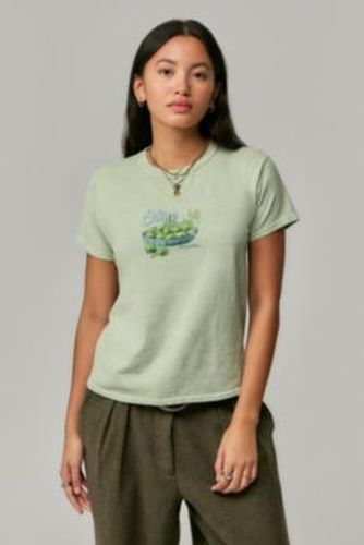 UO Olive Bowl Relaxed T-Shirt - Green M/L at - Urban Outfitters - Modalova