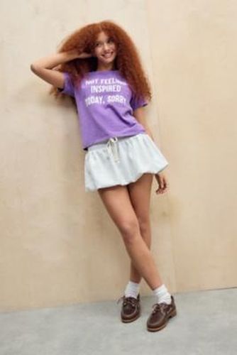 UO Slogan Relaxed T-Shirt - Purple M/L at - Urban Outfitters - Modalova