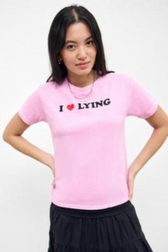 UO I Love Lying Relaxed T-Shirt - M/L at - Urban Outfitters - Modalova