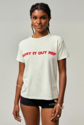 UO Sort It Out Ref T-Shirt - All white XS/S at - Urban Outfitters - Modalova