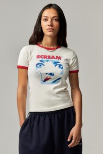 UO Scream Baby T-Shirt - White XS at - Urban Outfitters - Modalova